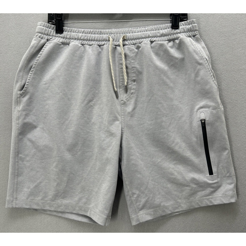 Vuori Sunday Performance Shorts Light Gray V381 Men Large Stretch Comfort